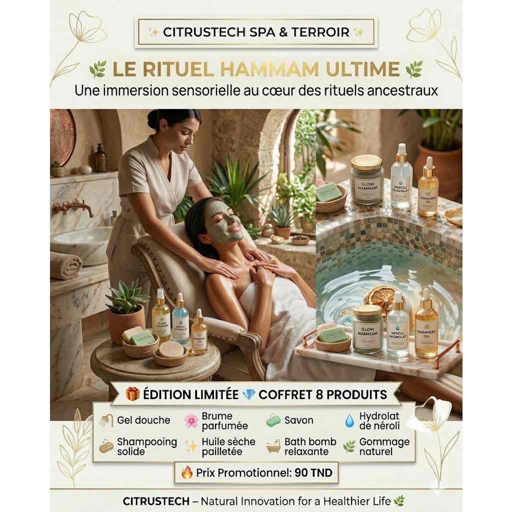 Soin de la peau luxe avec Box Glow hammam pour une peau radieuse