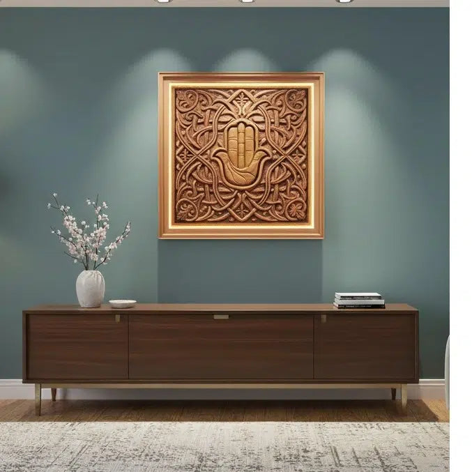 tableau en bois sculpté à la main pour une élégance unique