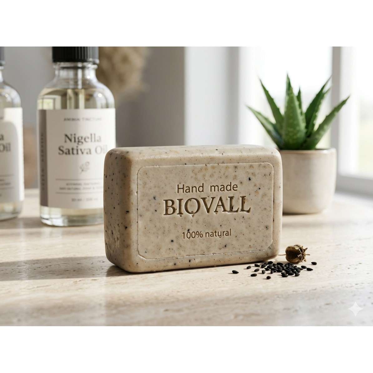 Savon antiacné au nigelle pour une peau nette et radieuse