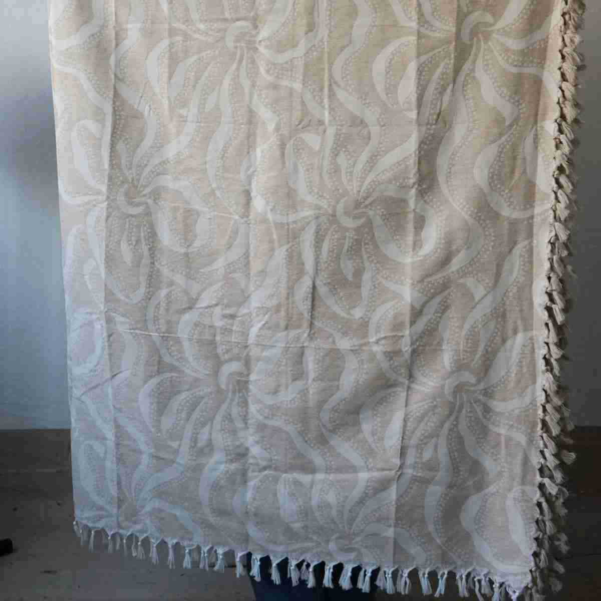 Jeté de salon "LOSANGE" en coton recyclé (2 x 3 m)