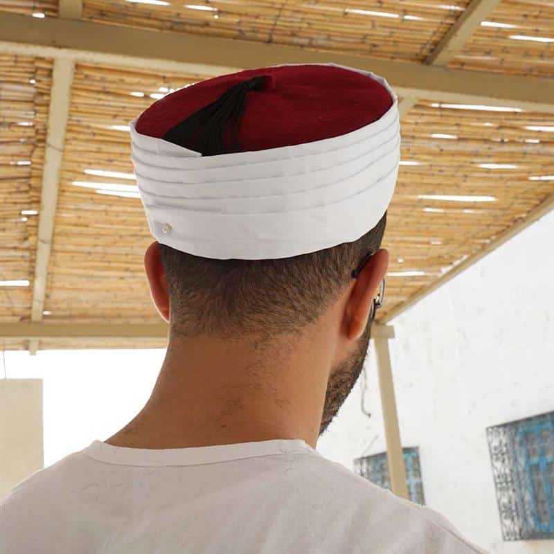 Chechia Amema pour Priere - Azhari Rouge Pour Homme