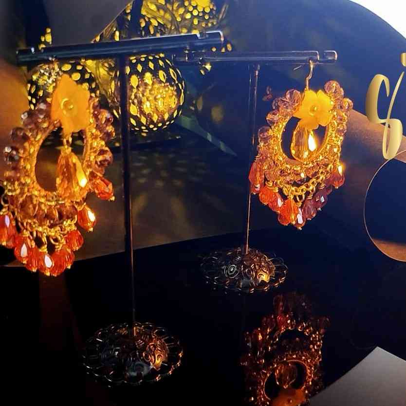 Boucles d'Oreilles Cristaux Swarovski