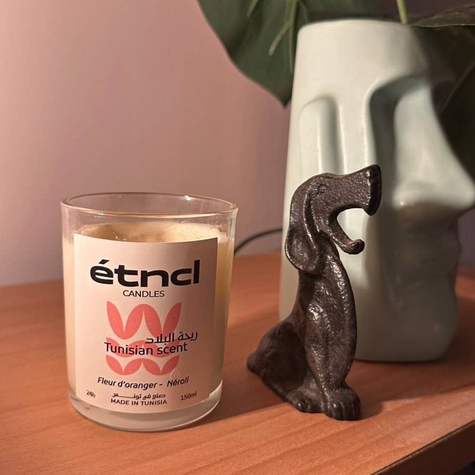 bougie parfumée artisanale Néroli et Fleur dOranger 150g luxe