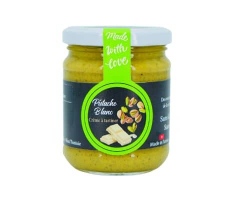 Pistache blanc pâte à tartiner au chocolat blanc irrésistible