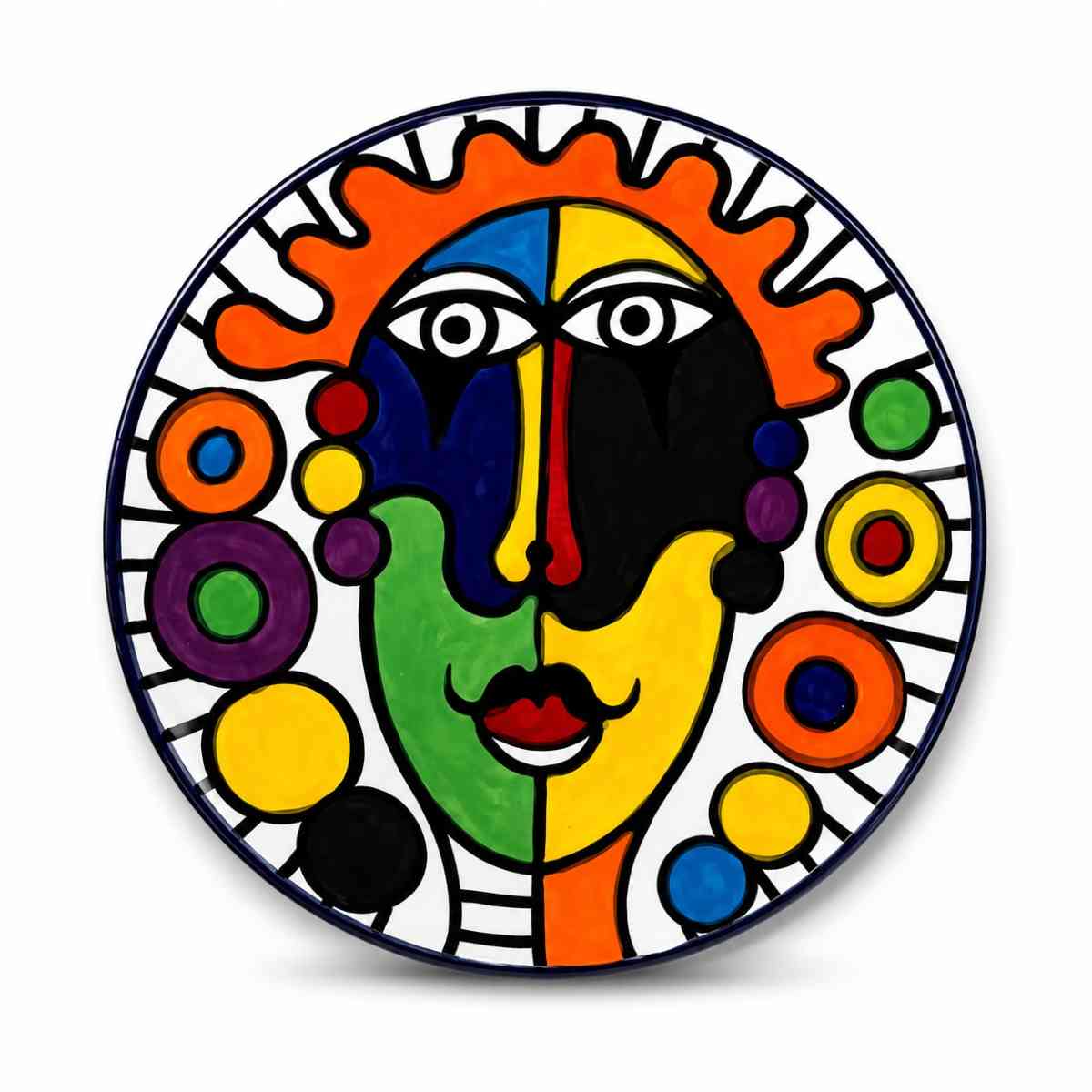 Assiette murale décorative pop artpour un style unique