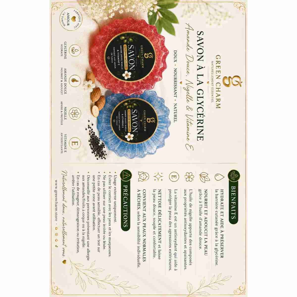 savon naturel Duo Éclat pour une peau douce et éclatante