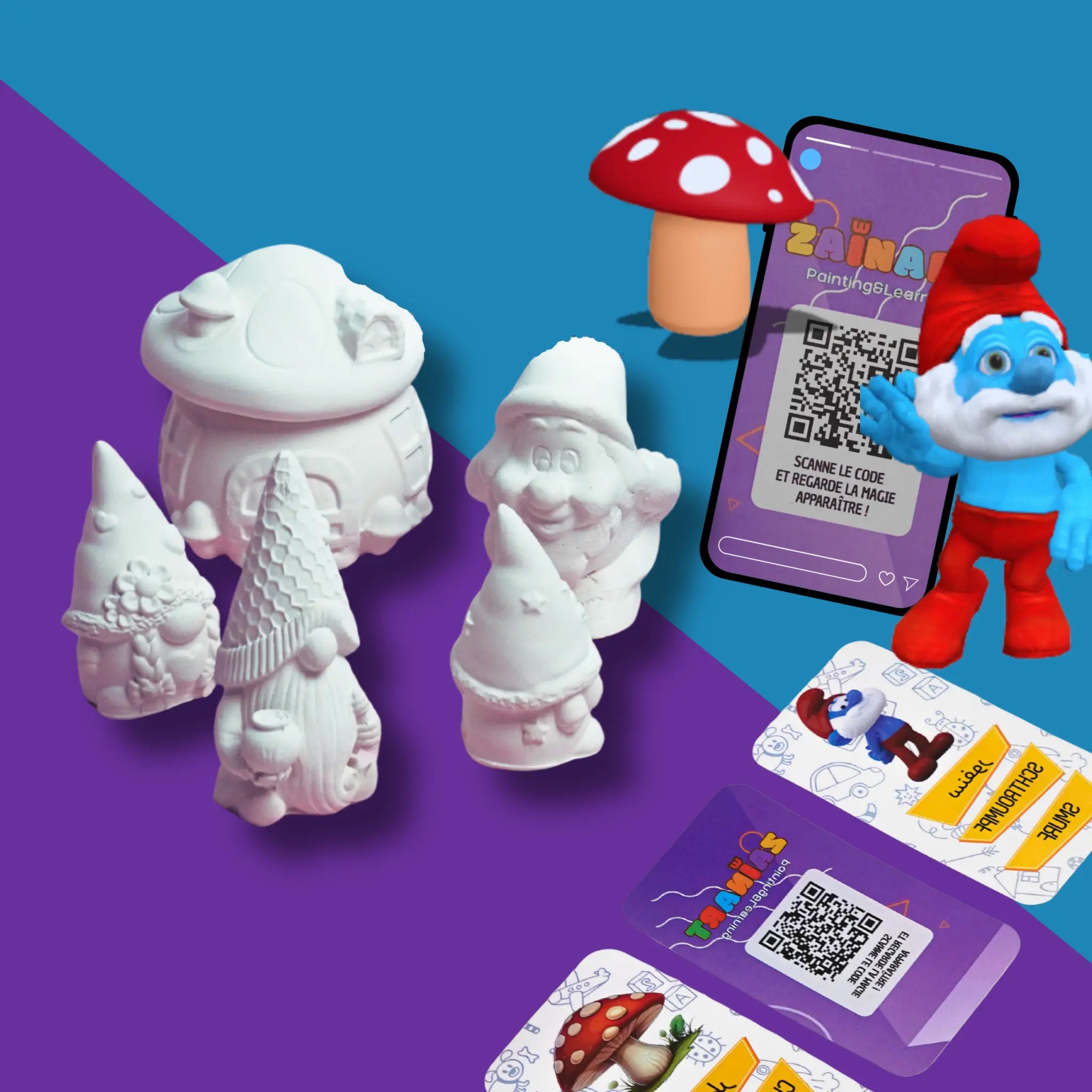 Kit de coloriage Sanfour avec expérience réalité augmentée