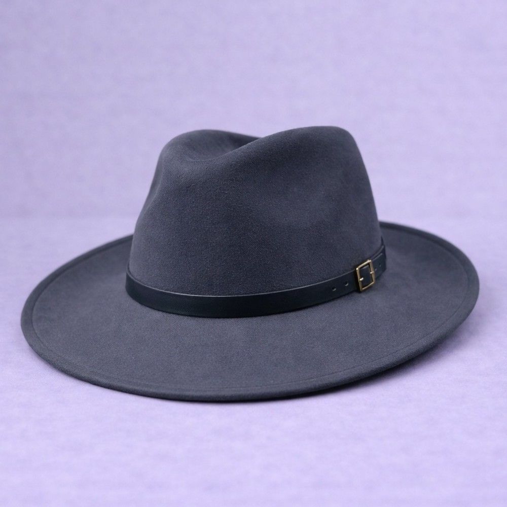 Chapeau feutre crushable gris
