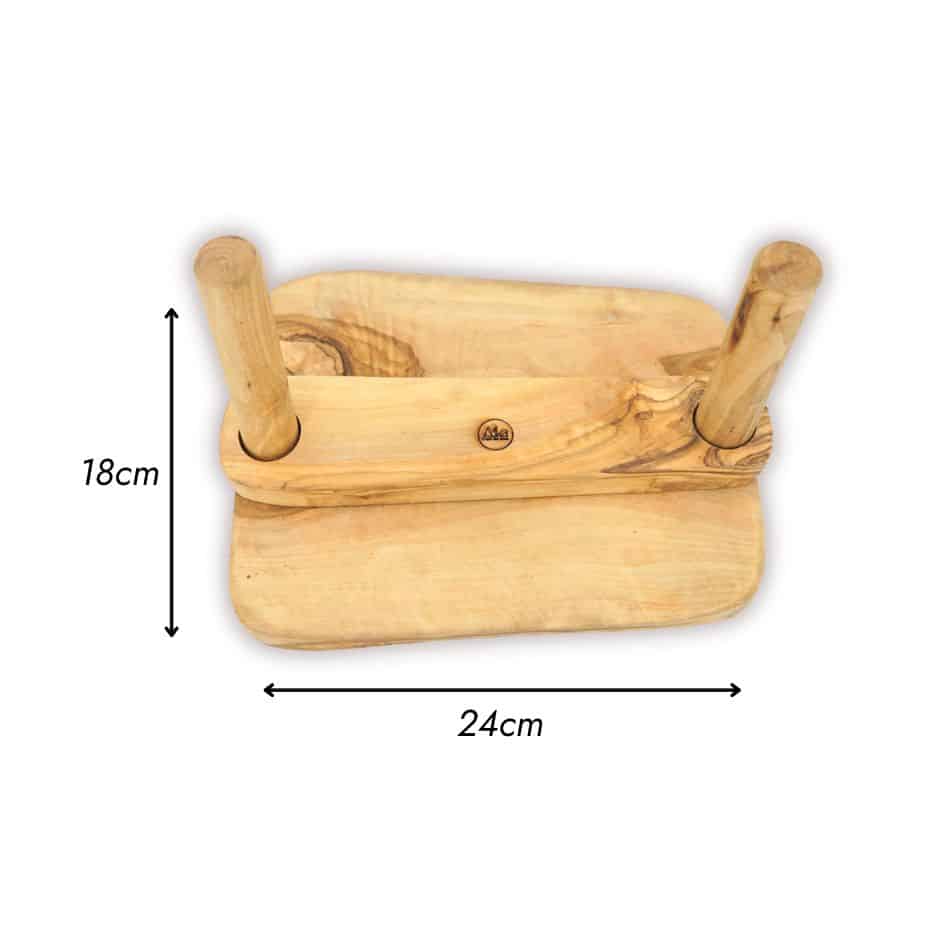 Porte-Papier en Bois d'Olivier – Artisanat Écologique