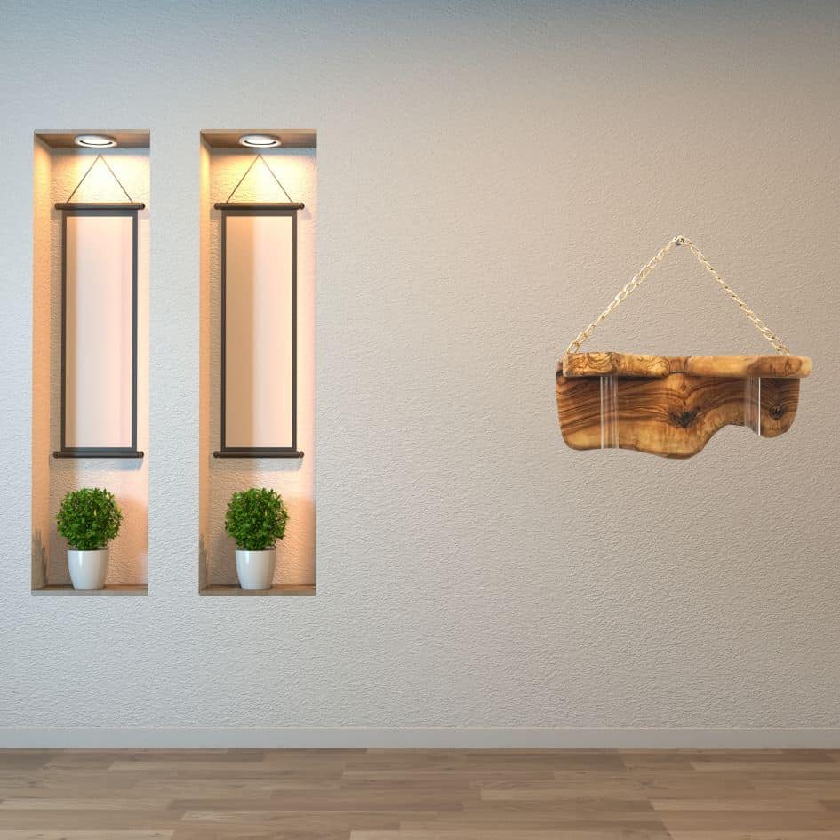 Station de Propagation en Bois d'Olivier avec Support et Tubes en Verre