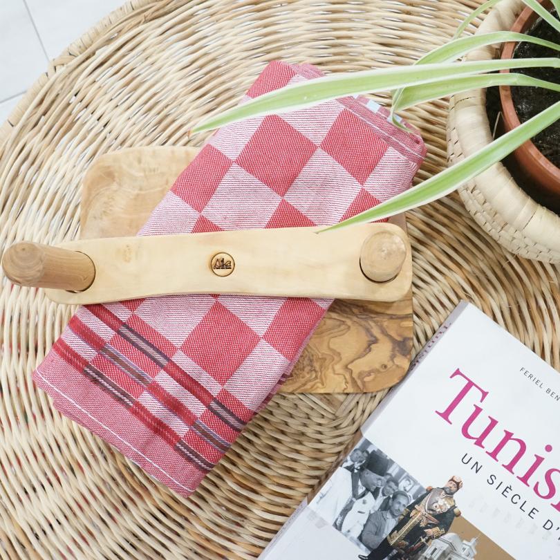 Porte-Papier en Bois d'Olivier – Artisanat Écologique