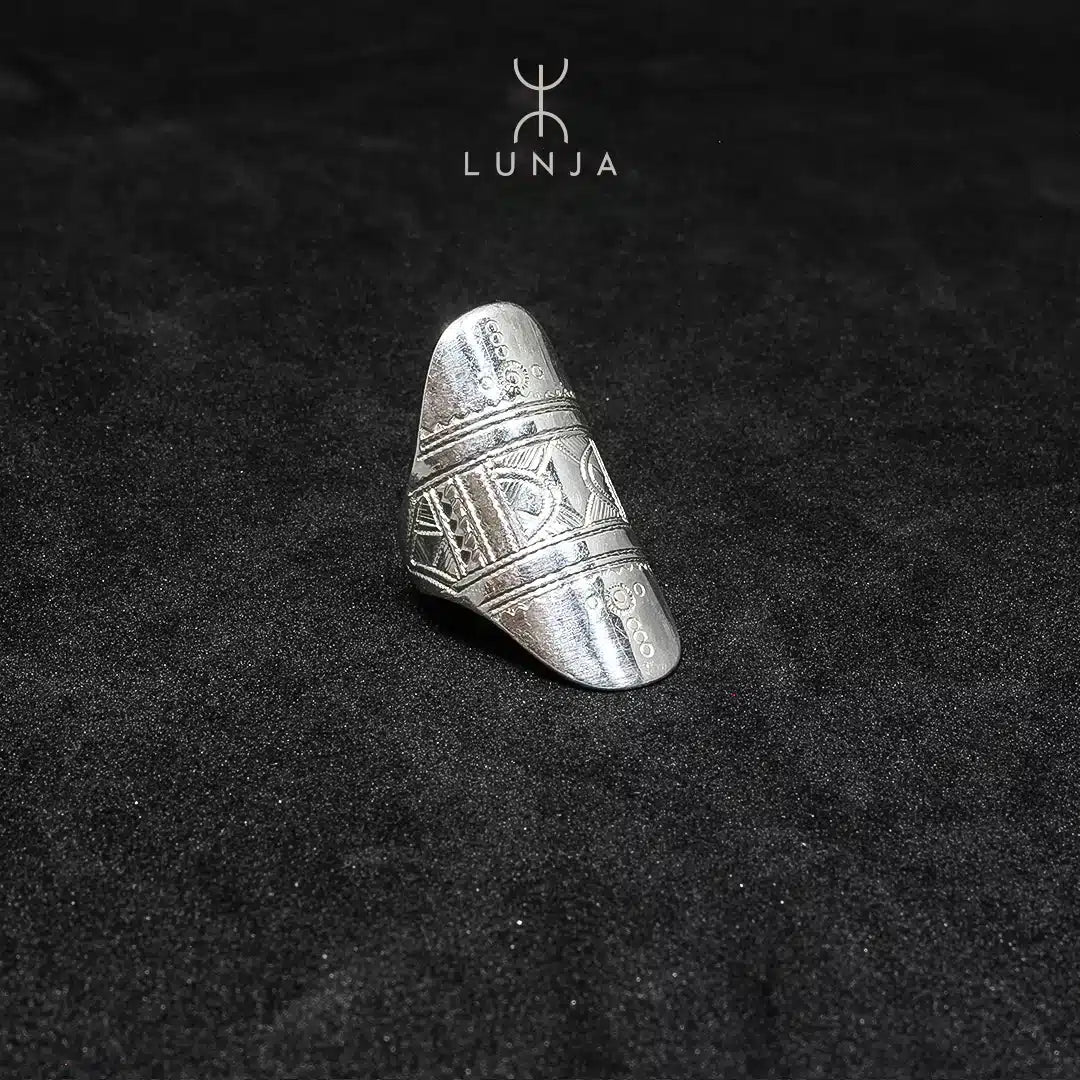 Bague amazigh agadez en argent Massif 990