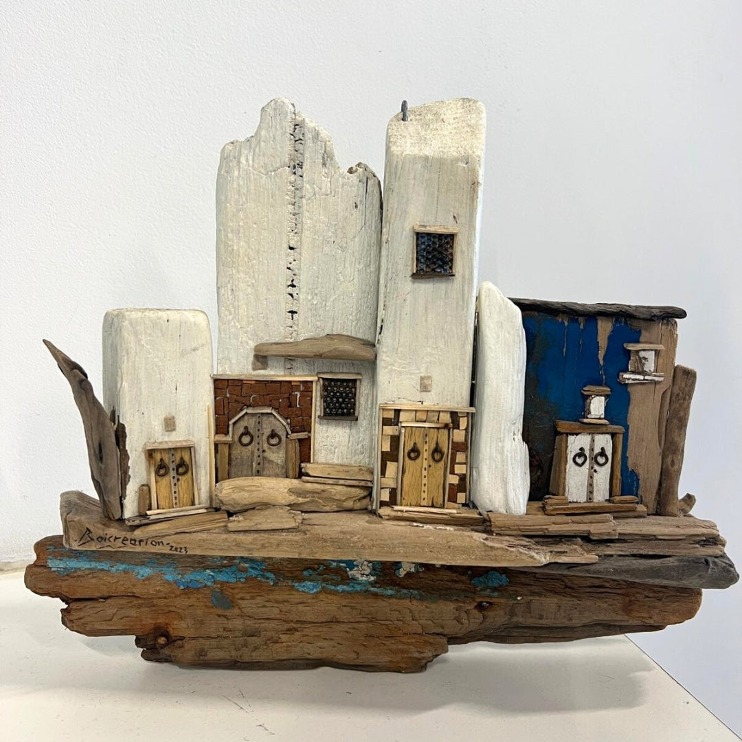 Article décoratif en bois upcyclée avec une touche tunisienne