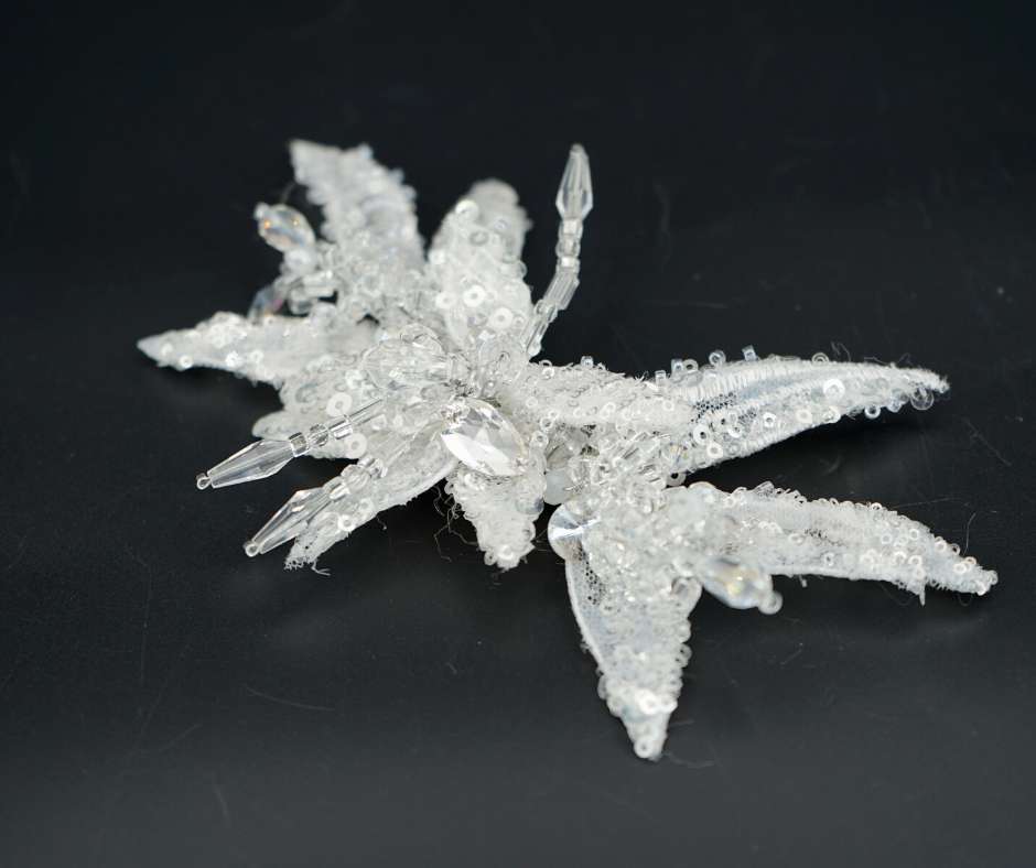 White brooch, star model