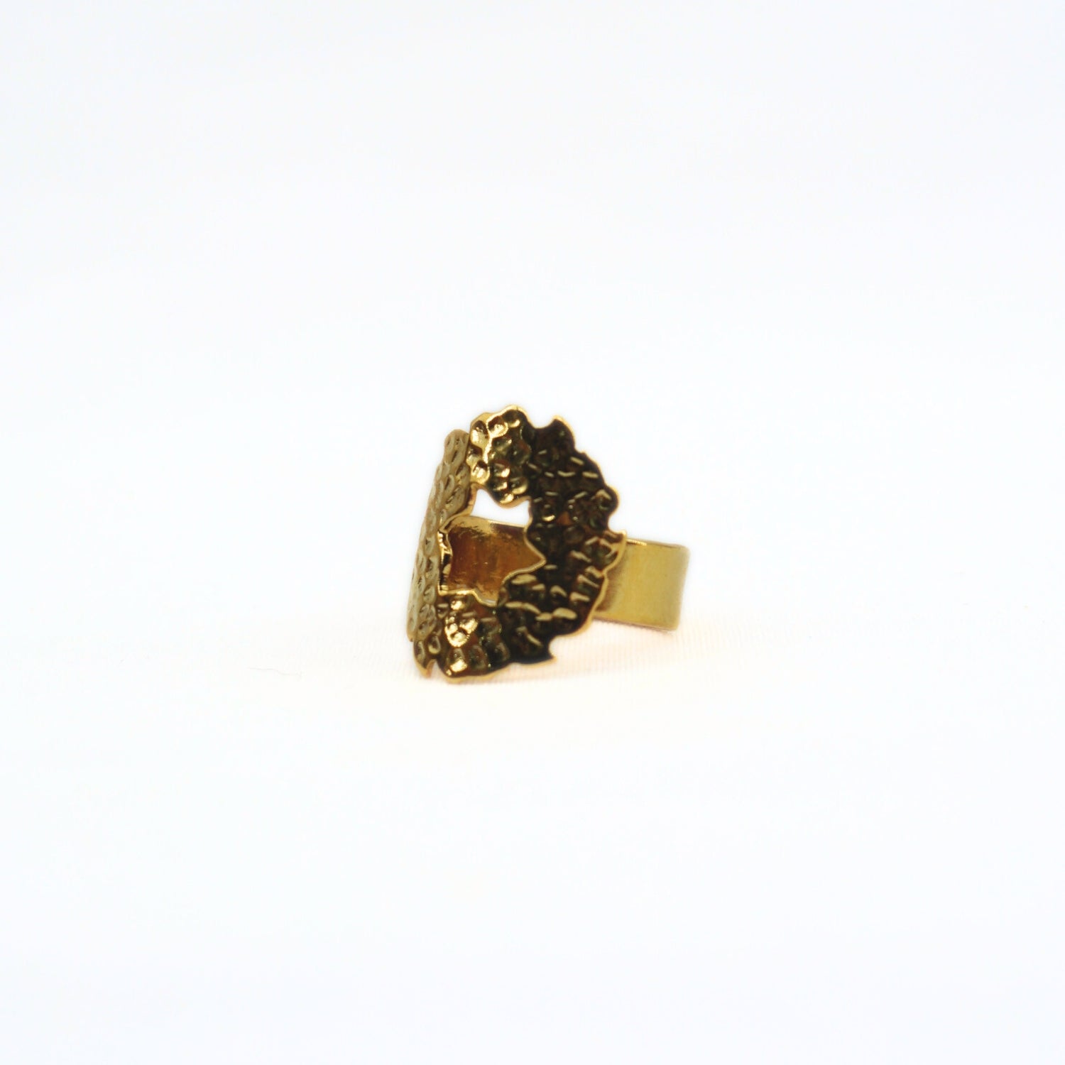 Bague en cuivre dorée