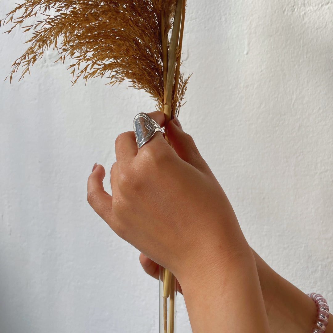 Bague amazigh agadez en argent Massif 990