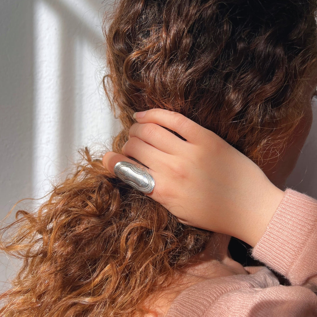 Bague amazigh agadez en argent Massif 990
