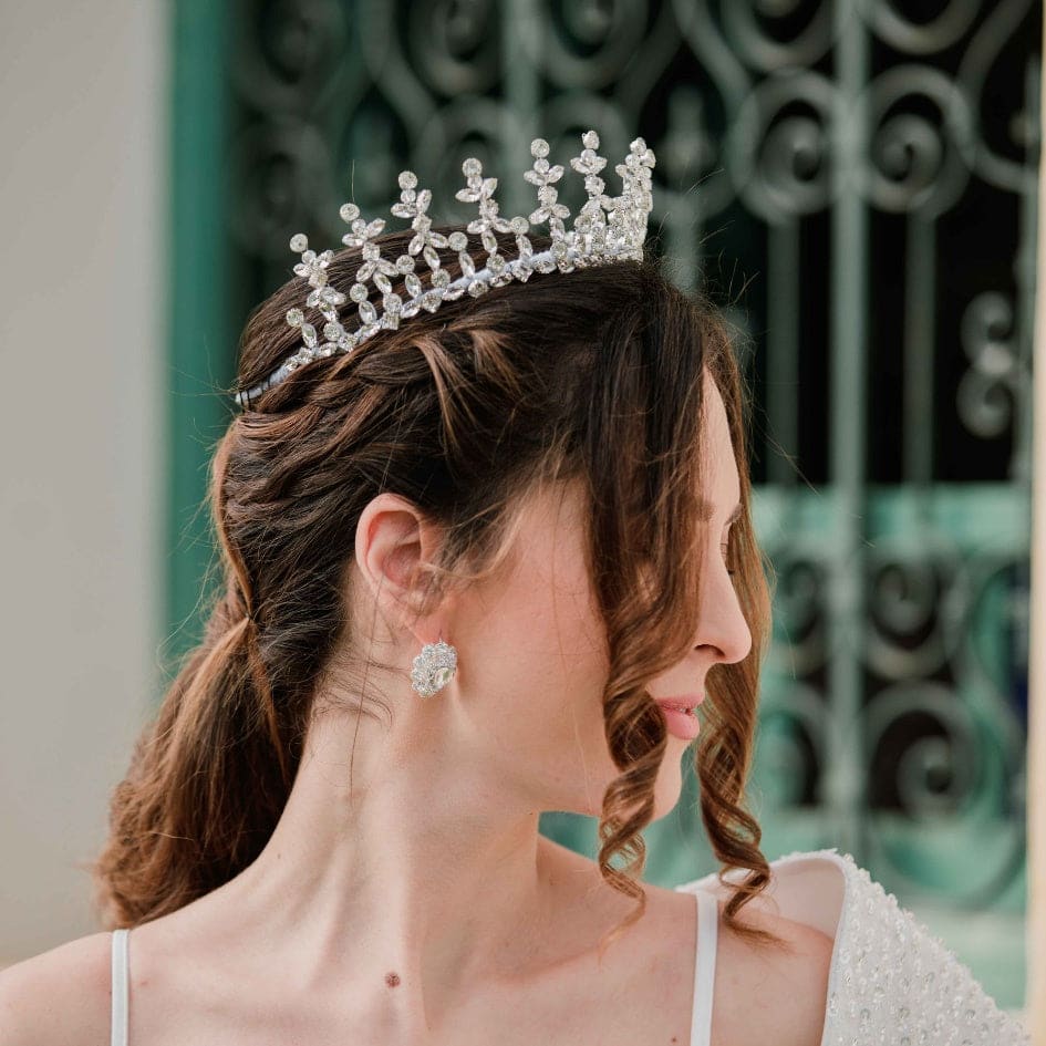 Boucles d'oreilles glamour en cristal - Bijoux parfaits pour un look de fête