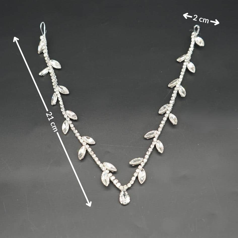 Bijou de coiffure mariage minimaliste en strass