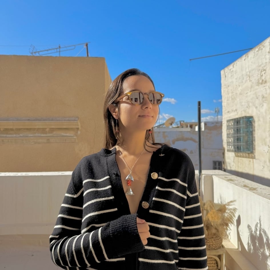 Natural coral fish earrings in 850 Silver - (2.5 × 6 cm)