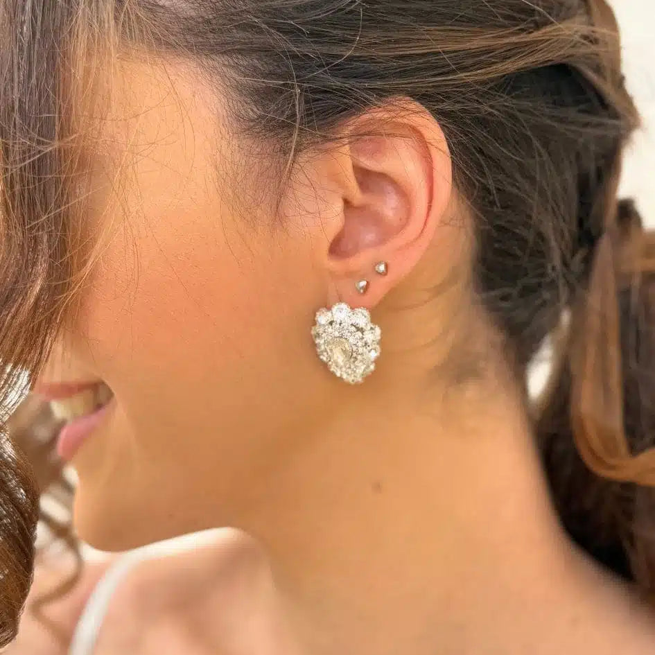 Boucles d'oreilles glamour en cristal - Bijoux parfaits pour un look de fête