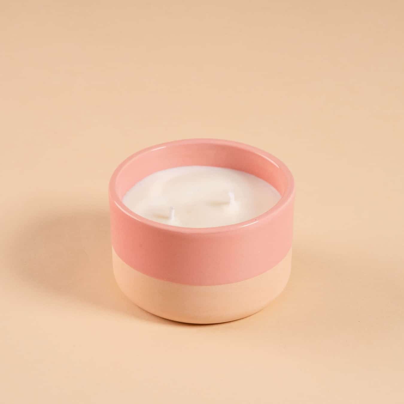 Bougie parfumée à la rose en 100% cire de Soja