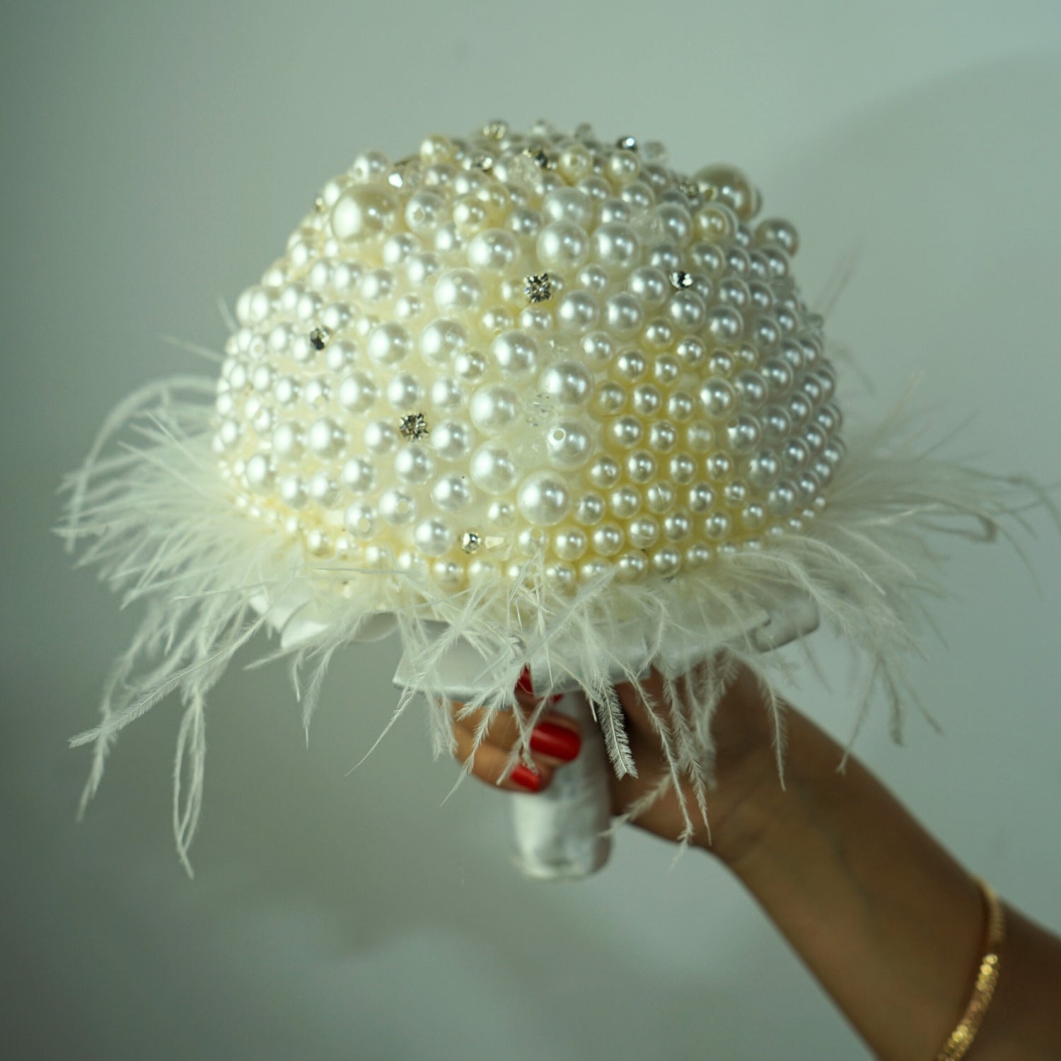 Bouquet de mariage en perles