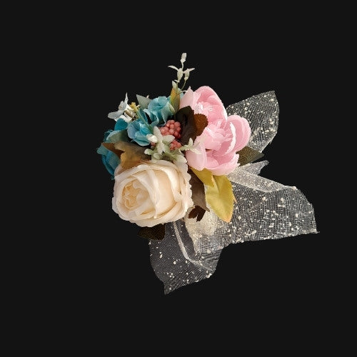 Multi-colored wedding flower bouquet