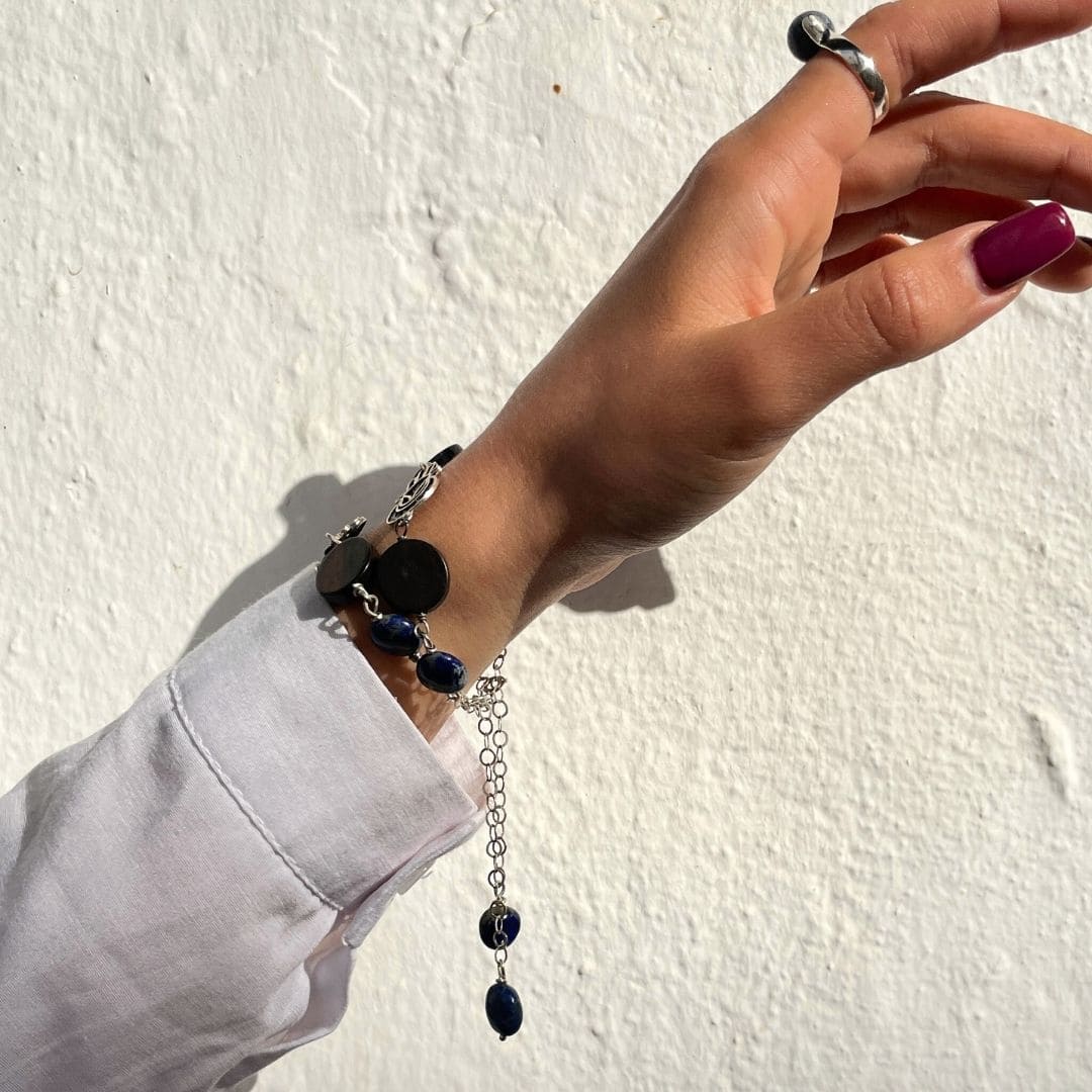 Bracelet Main de Fatma en Bois d'Ébène