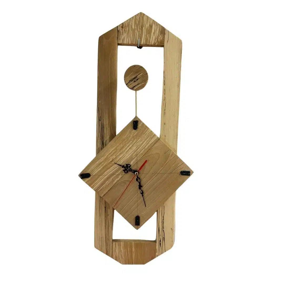 Montre murale en bois
