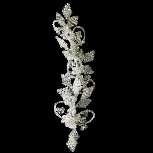 Diamond-shaped bridal brooch