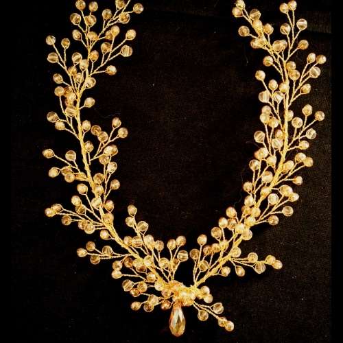 Golden hair pin, branch model