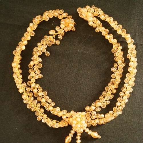 Gold bridal brooch, Indian model