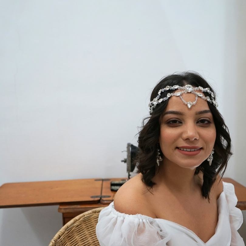 White color hair pin, floral wedding hair accessories leaf hair comb bridal hairpin flower wedding headpiece