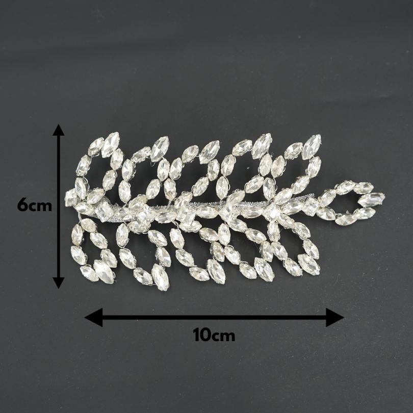 Rhinestone Bridal Hair Pin, Wedding Hair Piece, Crystal Hair Halo, Silver Bridal Hair Vine, Bridal Hair Accessory