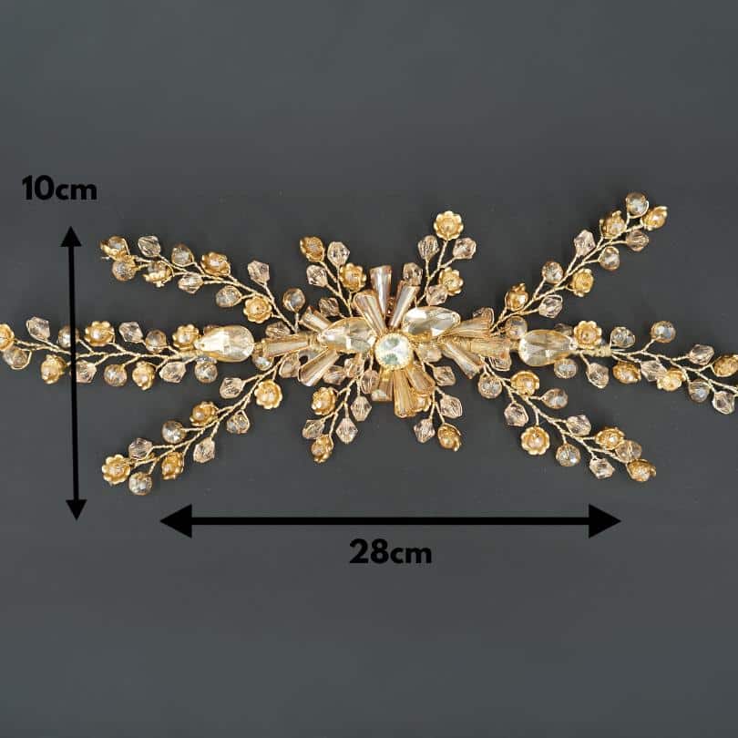 Broche couleur dorée, Accessoires pour cheveux de vigne de haute qualité, casque de mariée pour votre mariage, accessoires de cheveux de vigne pour mariée, bandeau cristal, strass