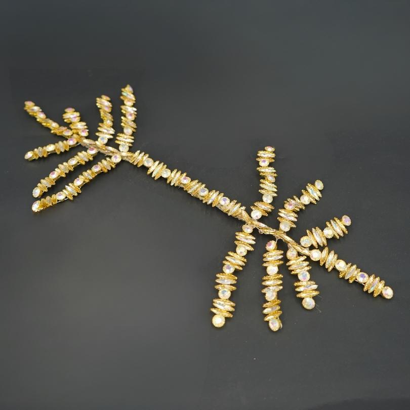 Wedding hair pin, bridal hair jewelry, wedding hair accessory, leaf hair jewelry