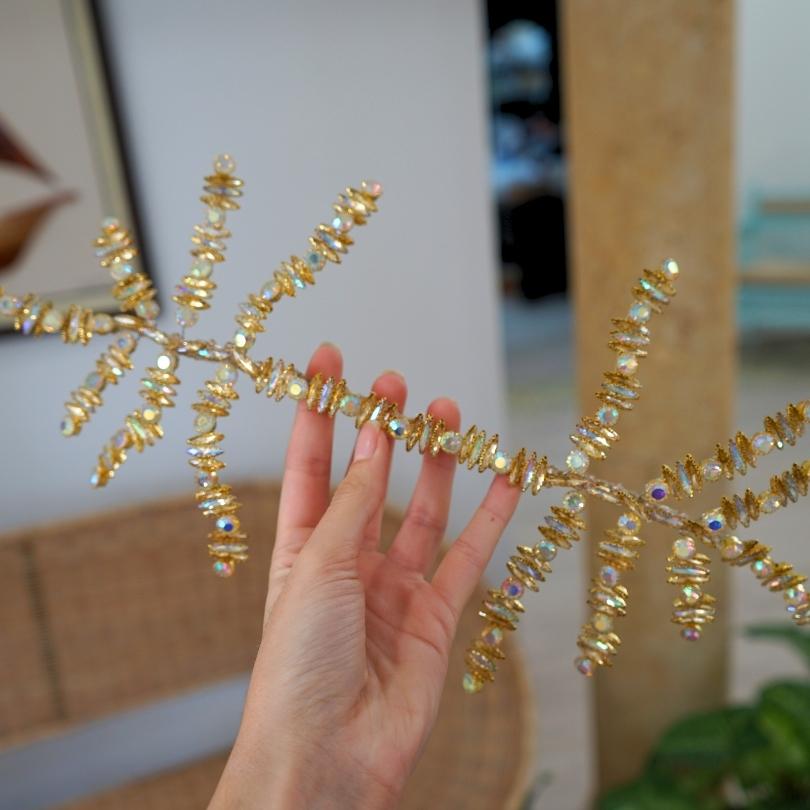 Wedding hair pin, bridal hair jewelry, wedding hair accessory, leaf hair jewelry