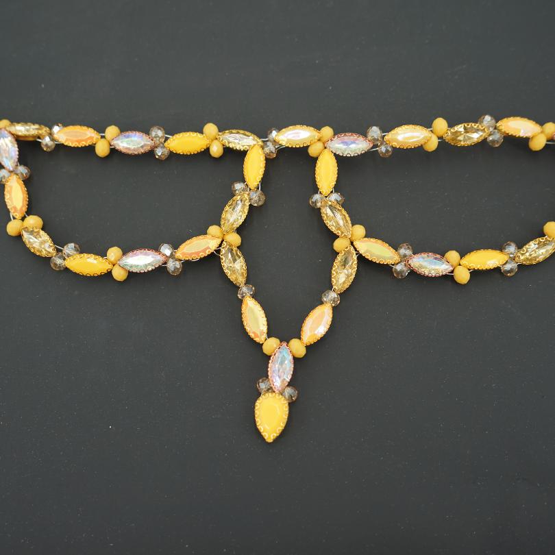 Wedding hair pin for bride, Yellow pearl bridal piece, wedding accessories, Bridal jewelry