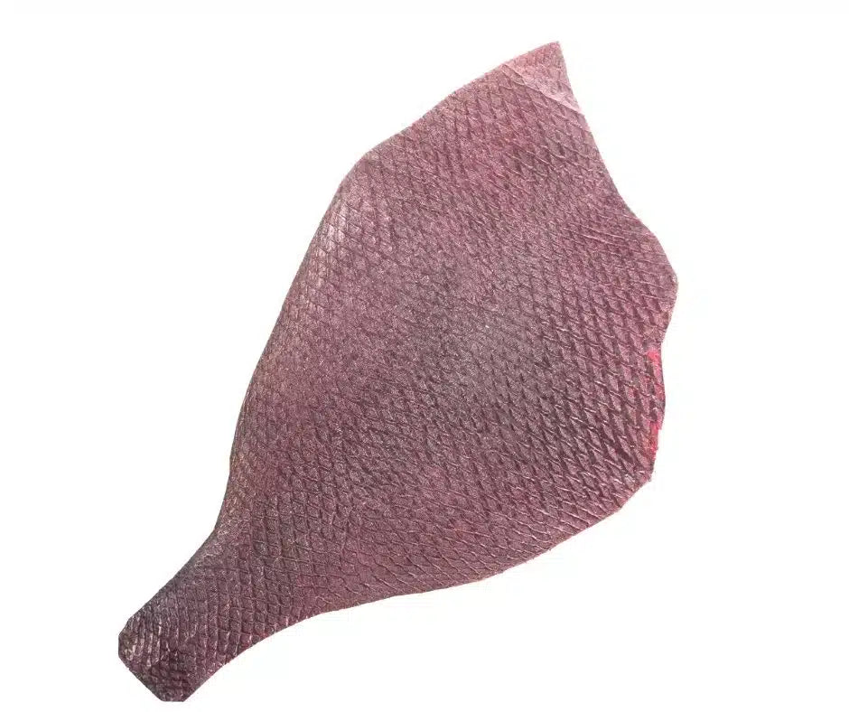 Le Cuir de Baliste "Burgundy Triggerfish Leather"