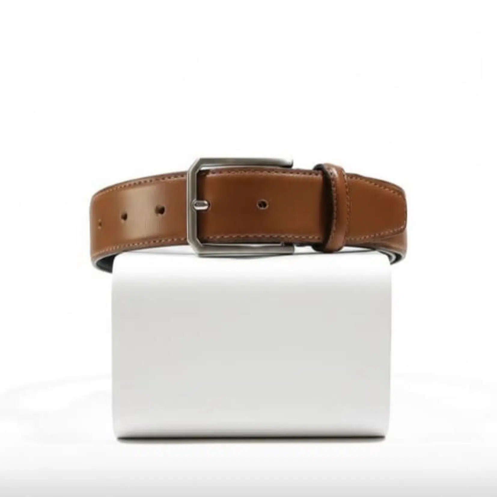 ceinture cuir marron artisanale fabriquée en tunisie qualité premium