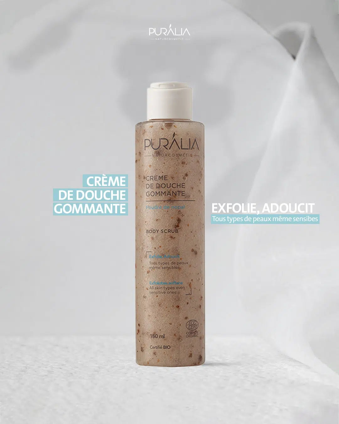 crème gommante bio pour une peau douce et éclatante