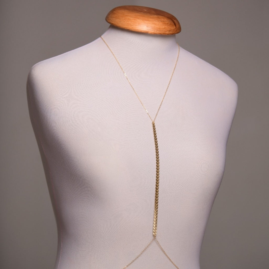 Chaine de corps "Meraki" en acier inoxydable