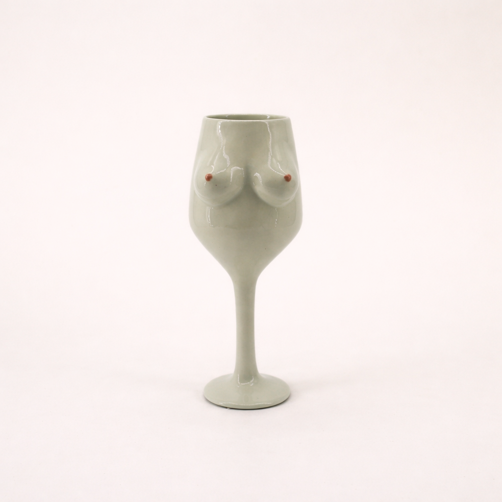 Verre de vin en céramique artisanal - Design audacieux et original