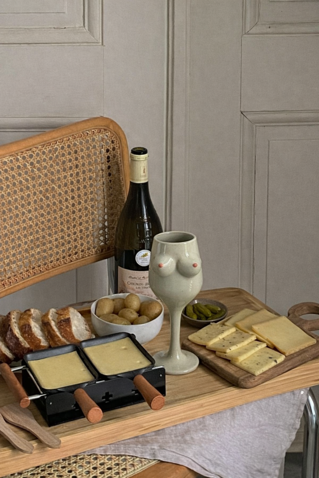 Verre de vin en céramique artisanal - Design audacieux et original