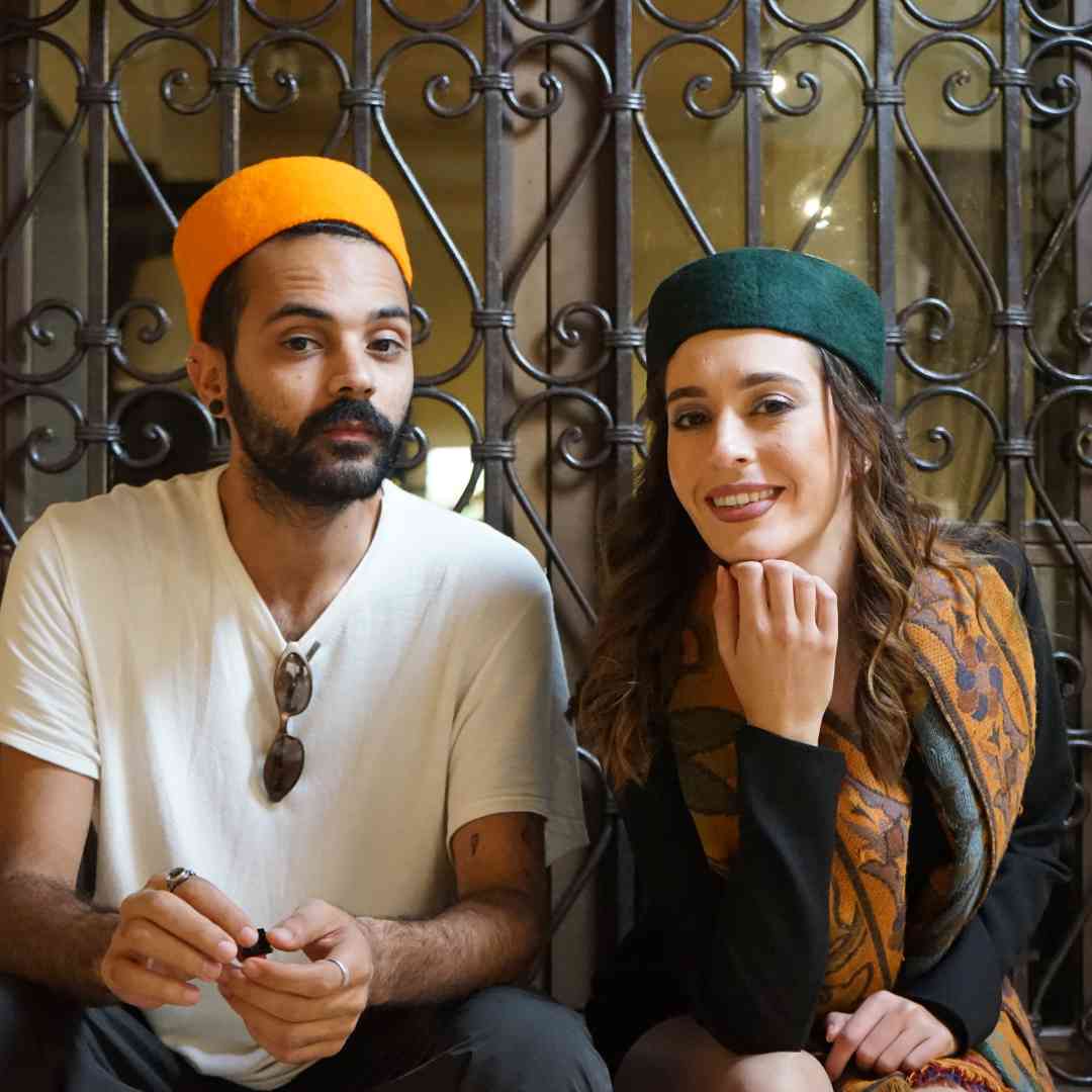 Chéchia Tunisienne Verte En Laine