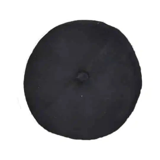 Chéchia noire artisanale en laine pour un style unique et élégant