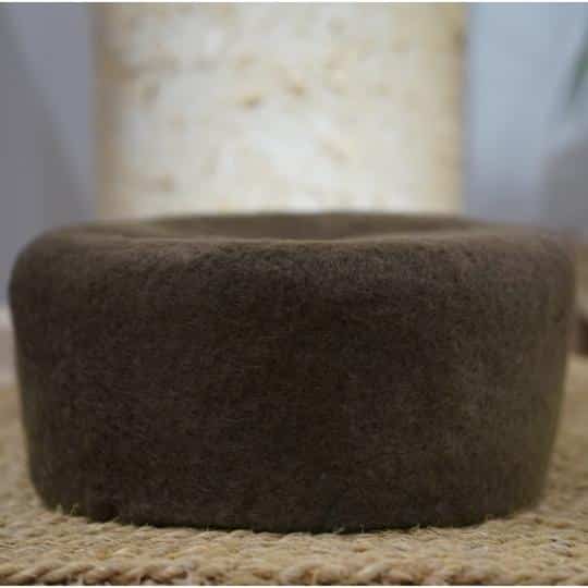 Chechia tunisienne marron en laine