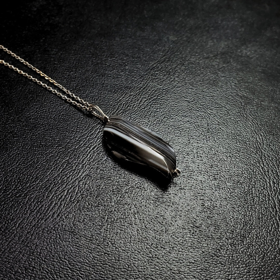 Collier Argent Sardonyx