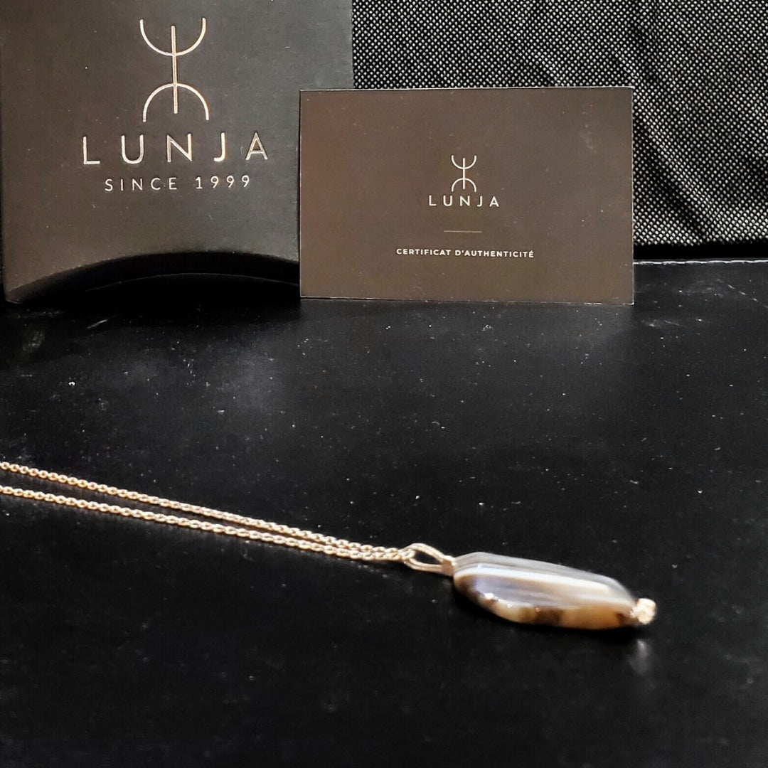 Collier Argent Sardonyx